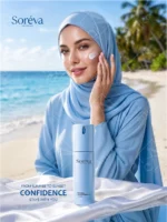 Articoo - Luxury Skincare Cosmetic Advertising Campaign Mockups With Hijabi Model - 675149