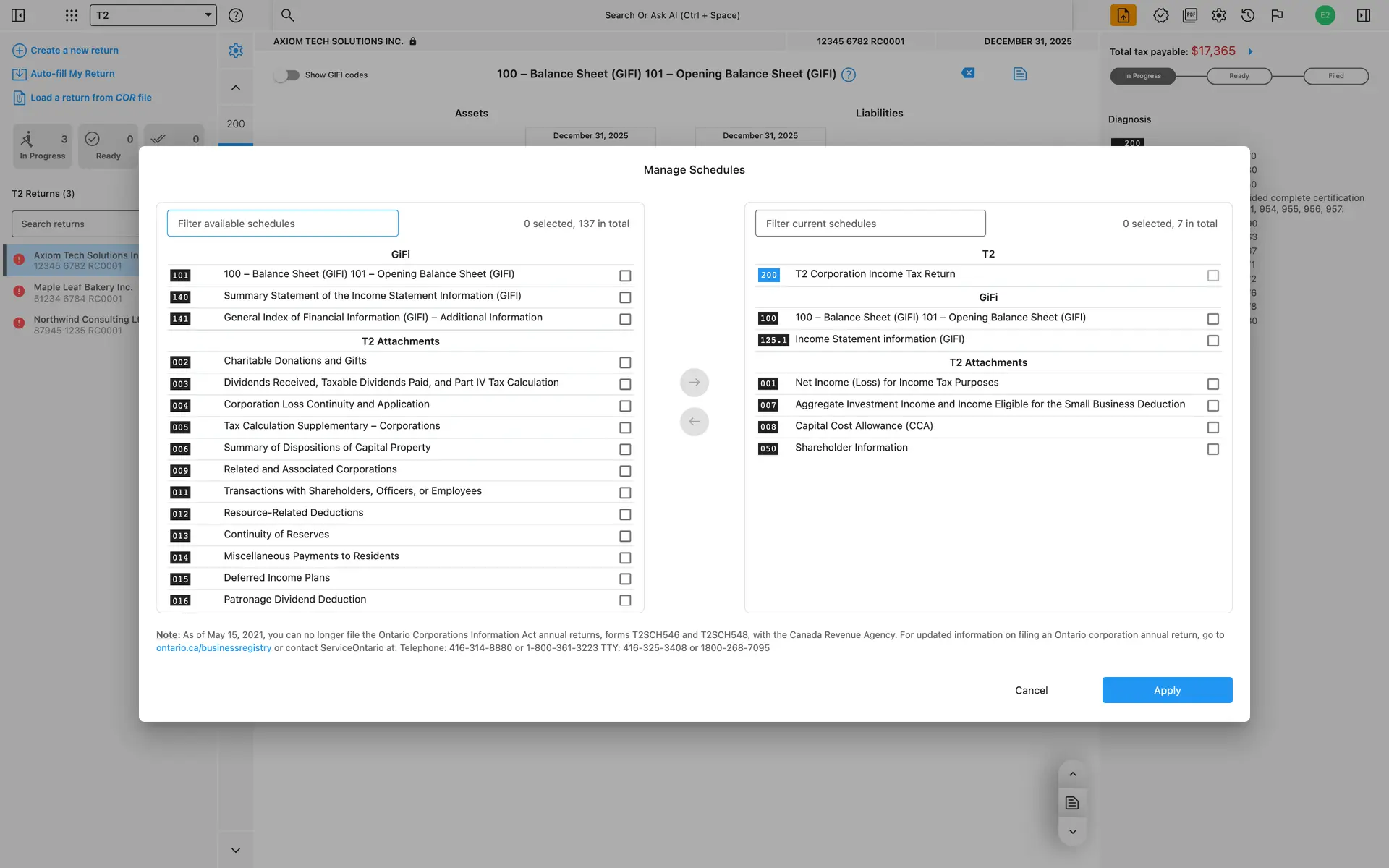 Add or remove forms