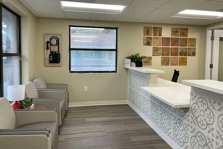 A look inside the lobby of the VIPcare clinic for Medicare Advantage patients in Port Orange