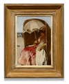 Lady in a beachchair with parasol