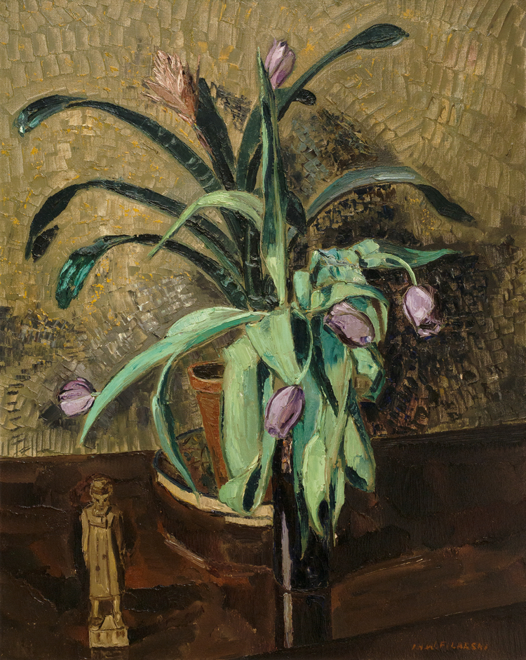 Still life with tulips