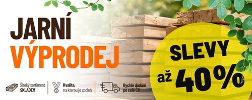 Jarní výprodej - slevy až 40 %