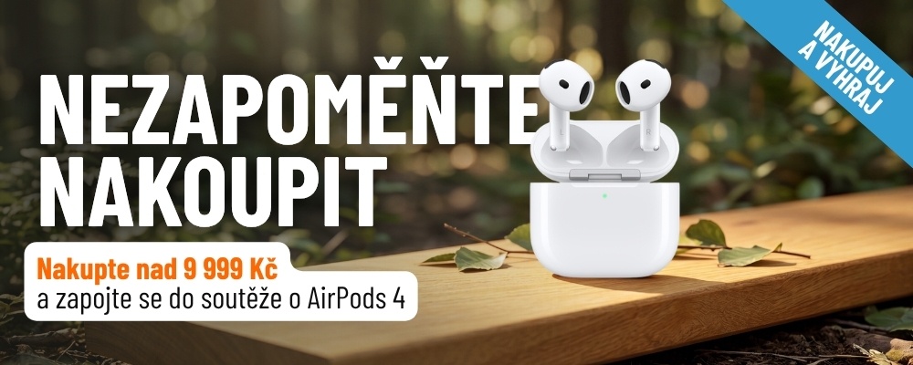 Nakupuj a vyhraj - soutěž o sluchátka Apple AirPods 4
