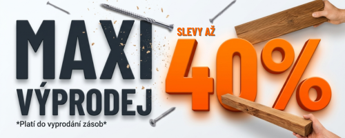 Maxi výprodej - slevy až 40 %