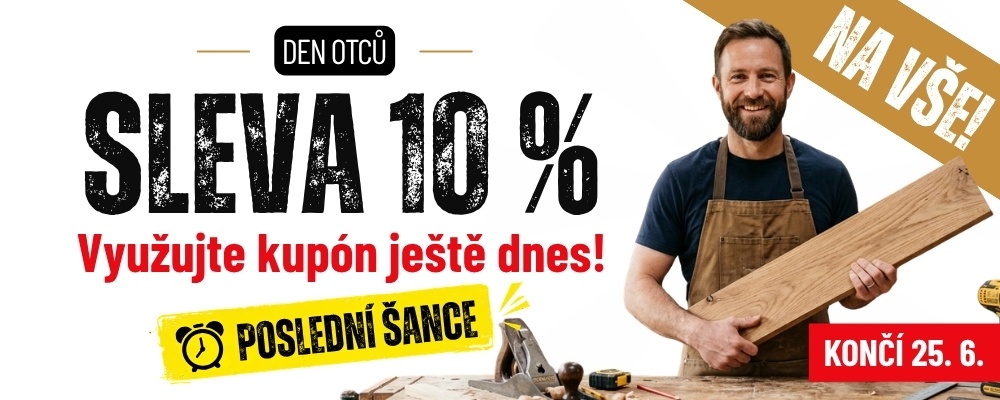 Sleva 10 % NA VŠE. Dárek pro všechny, pouze do 25. 6.