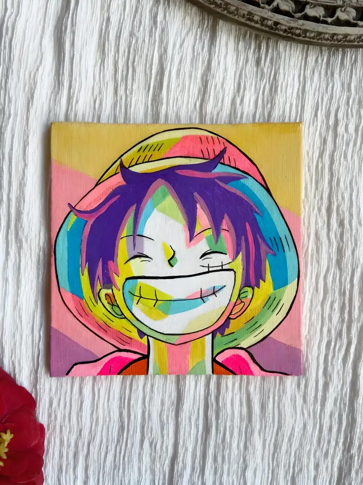 Luffy Pop art Mini canvas