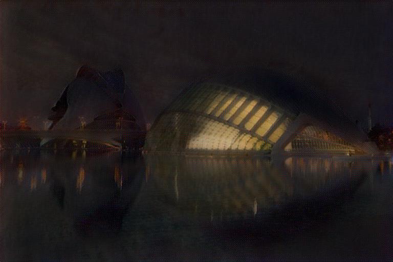 Architecture in Van Gogh style