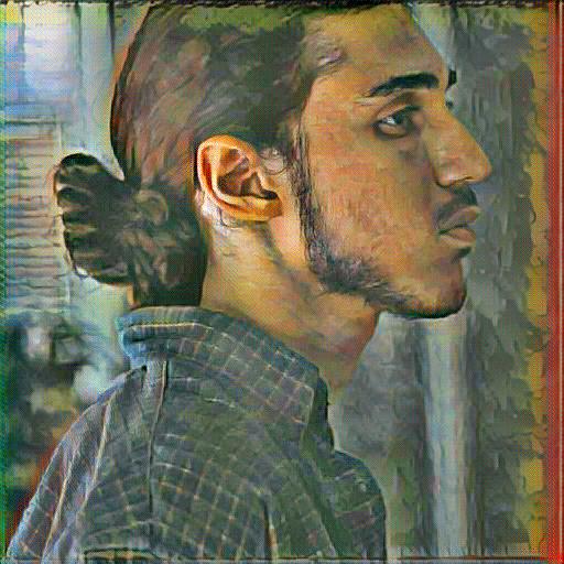 Anime Pfp Example -- AI Style Transfer Applied to Portrait Photo