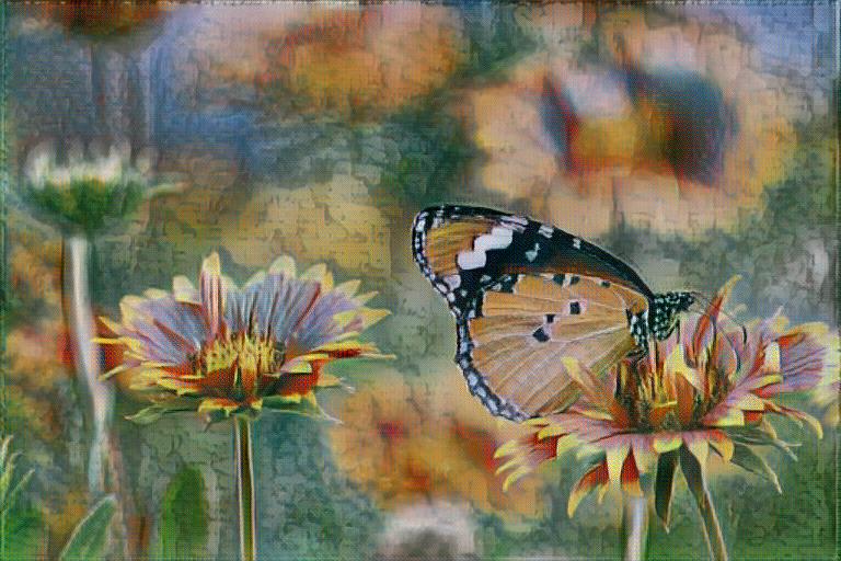 Flowers in Van Gogh style