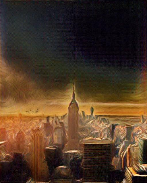 Architecture transformed into Gothic Art style