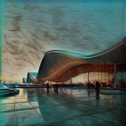 Architecture in Impressionism style