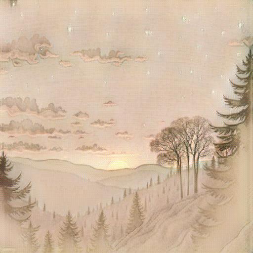 Night Scenes in Van Gogh style