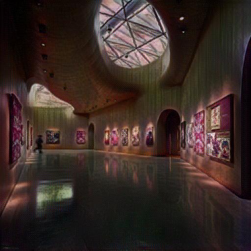 Architecture in Van Gogh style