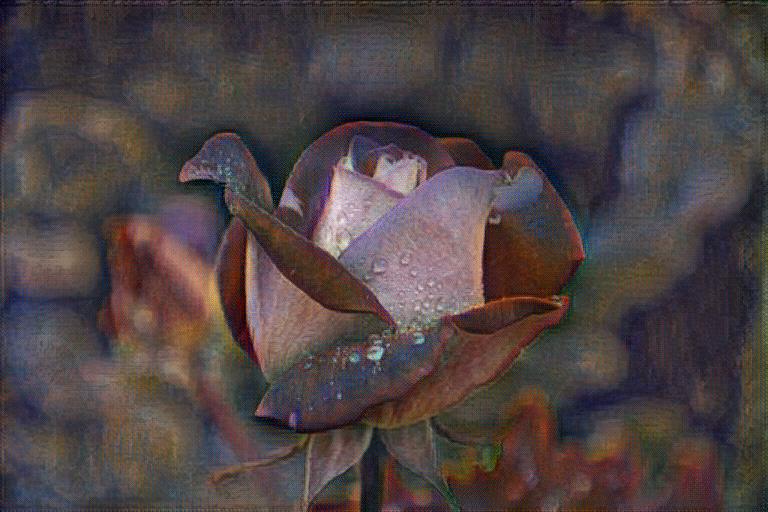 AI Georges Seurat Flowers