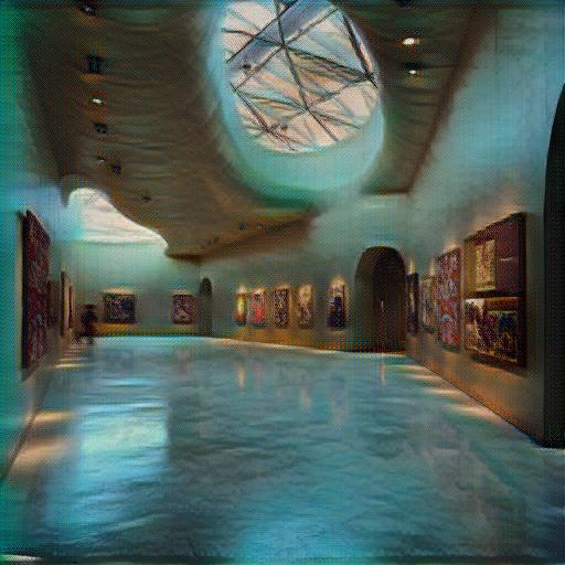 Architecture reimagined in Ukiyo-e anime aesthetic