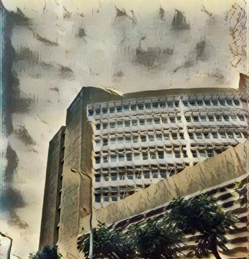 Architecture reimagined in Ukiyo-e anime scenery aesthetic