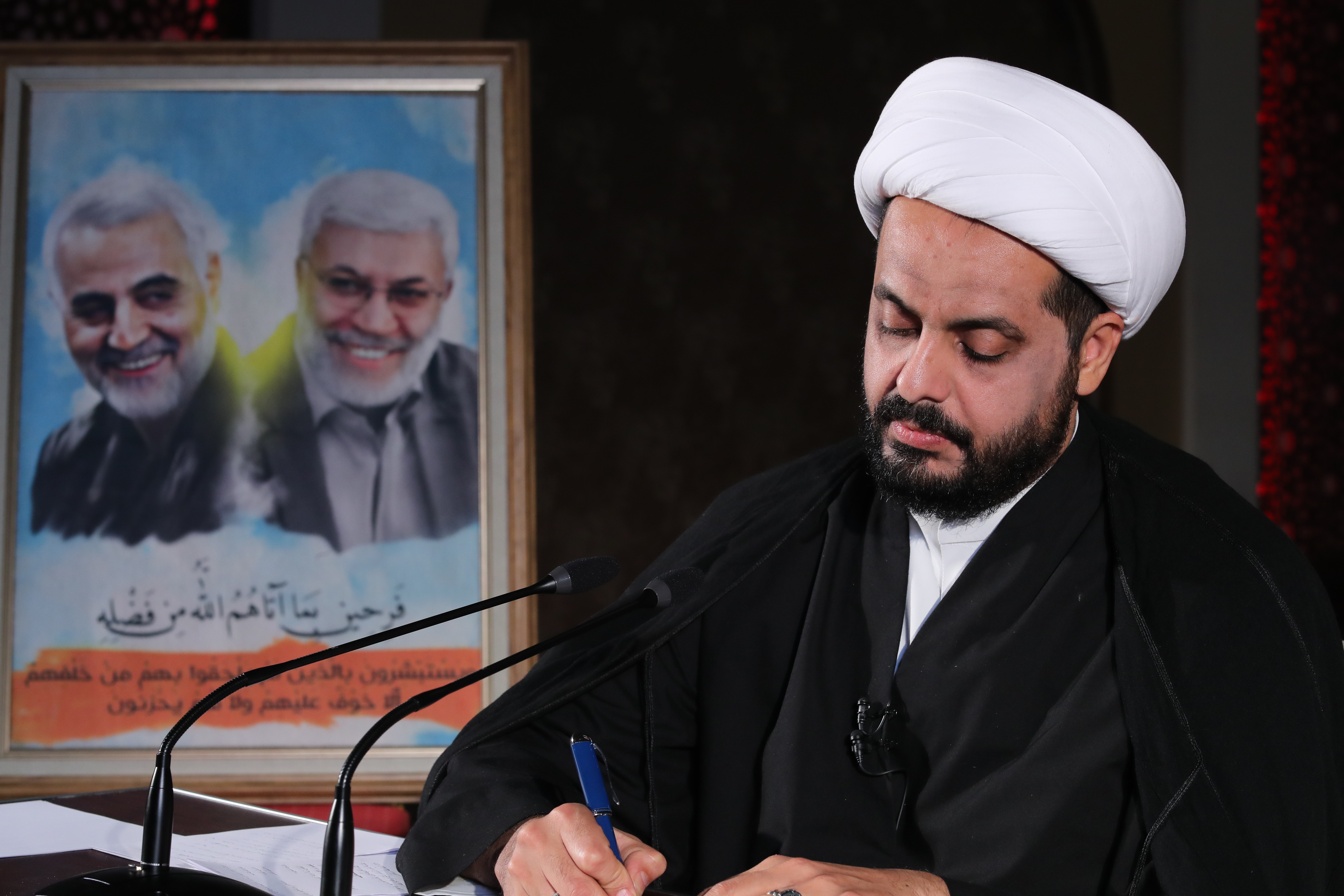 في رسالة بخط يده .. الشيخ الخزعلي يدعو العراقيبن جميع مكوناتهم الى المشاركة في تشييع السيد الشهيد الخامنئي (قدس)