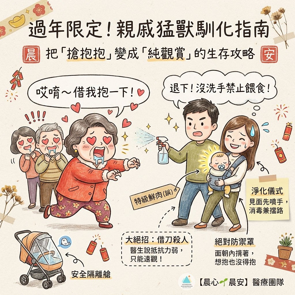 過年長輩「熱情攻擊」怎麼擋？拒絕親親攻略💋