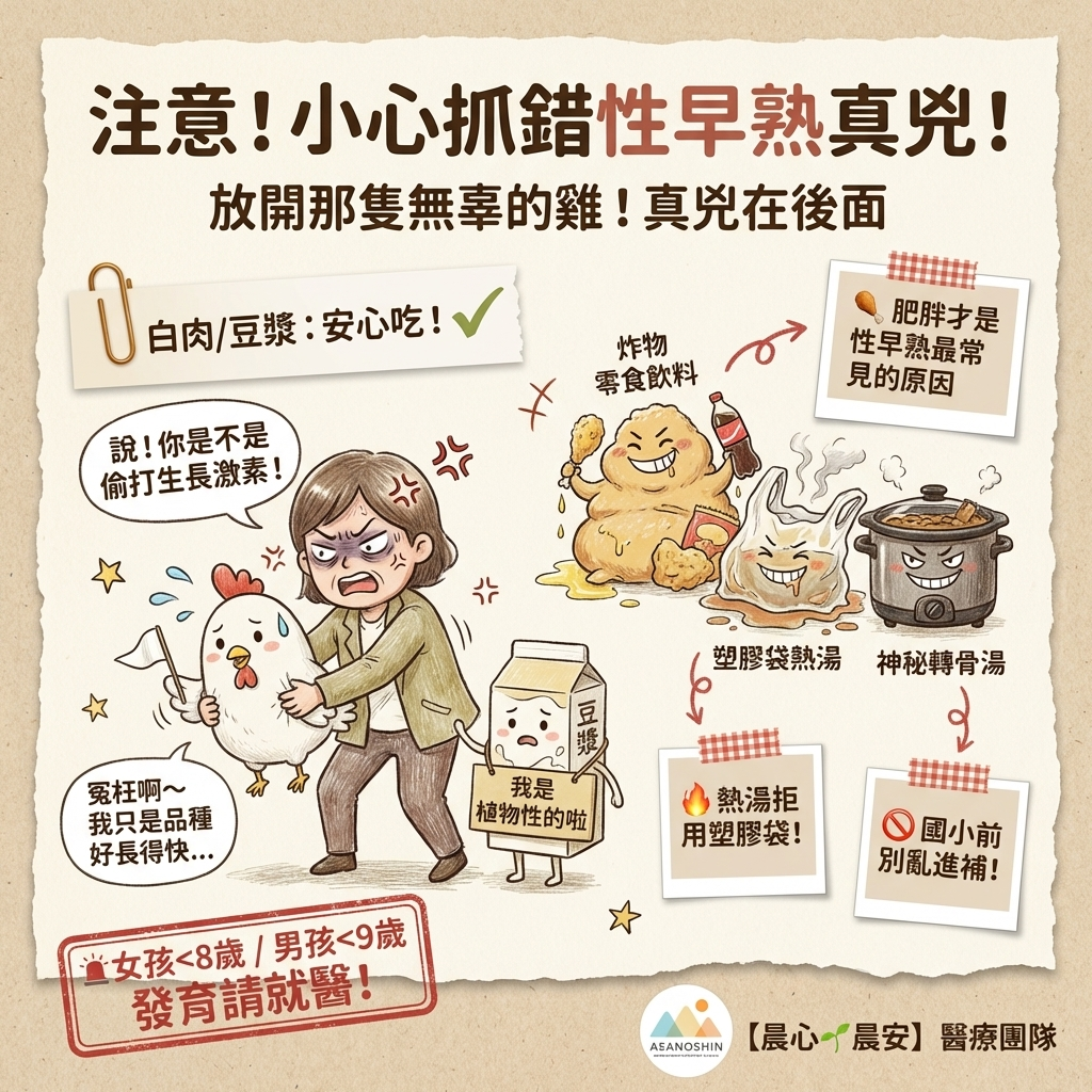 「到底什麼能吃?」遠離性早熟,避雷方向要正確!