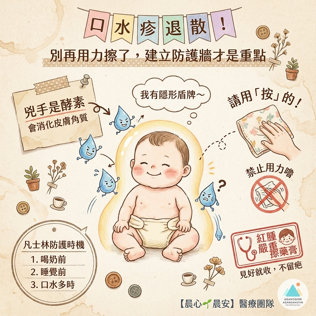 「醫師，寶寶臉爛爛的會不會留疤？」