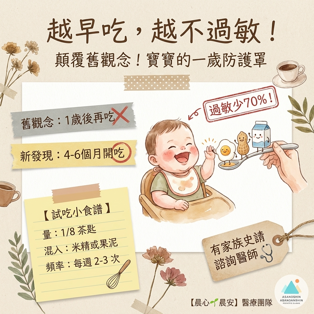 嬰兒吃花生、雞蛋要晚一點才安全？最新研究完全相反！