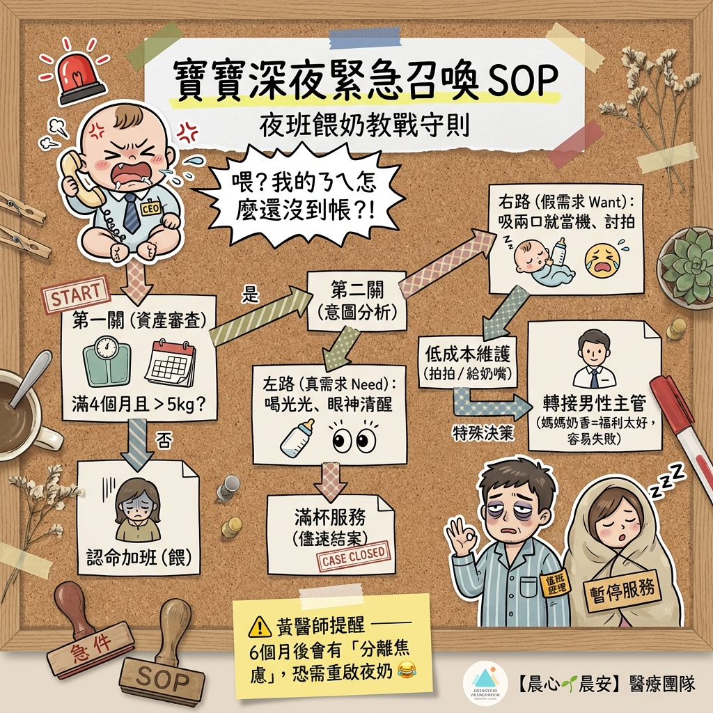 4–6 個月寶寶半夜一直醒要喝奶：到底真餓還是假餓？😵‍💫