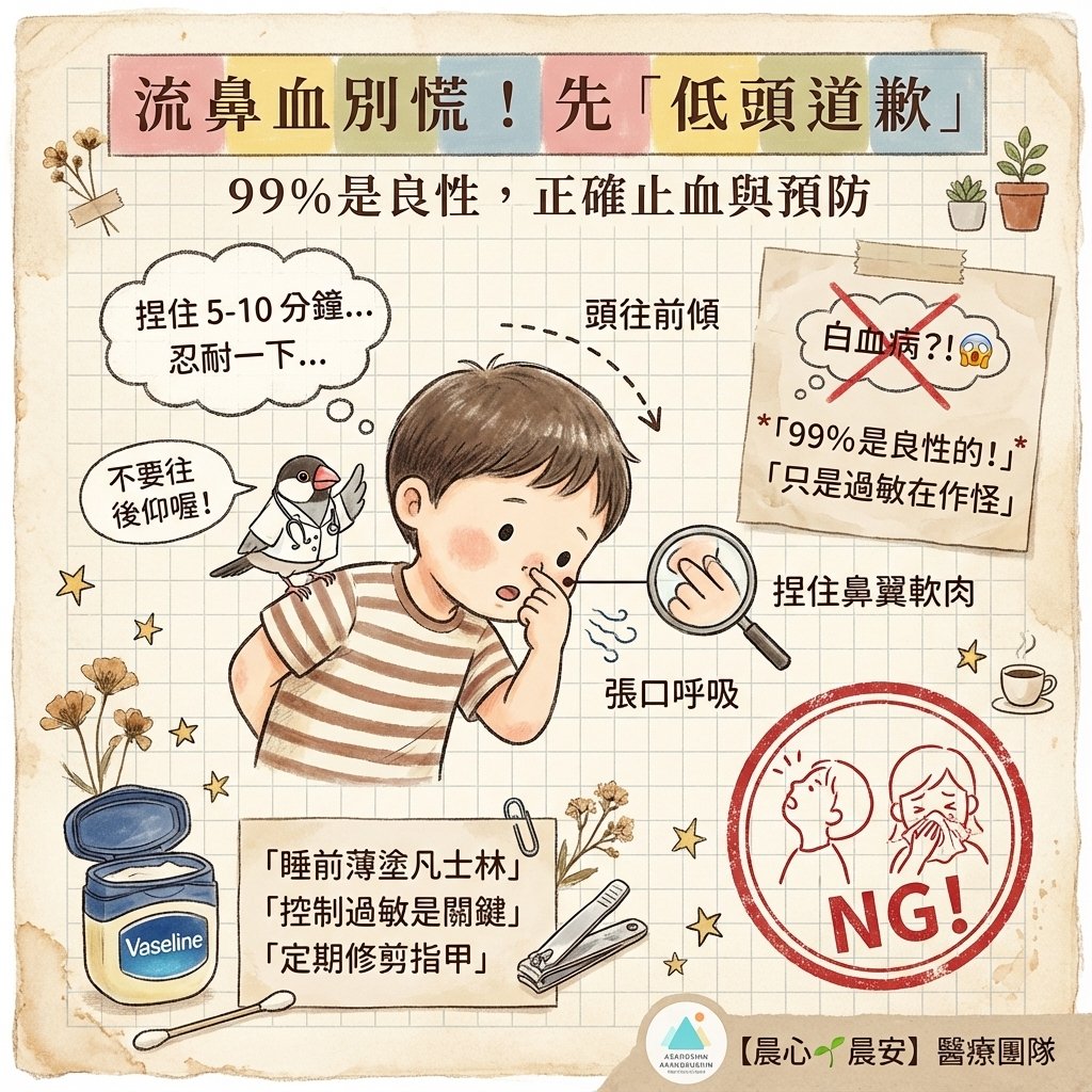 孩子怎麼常常流鼻血!!怎麼這樣？』