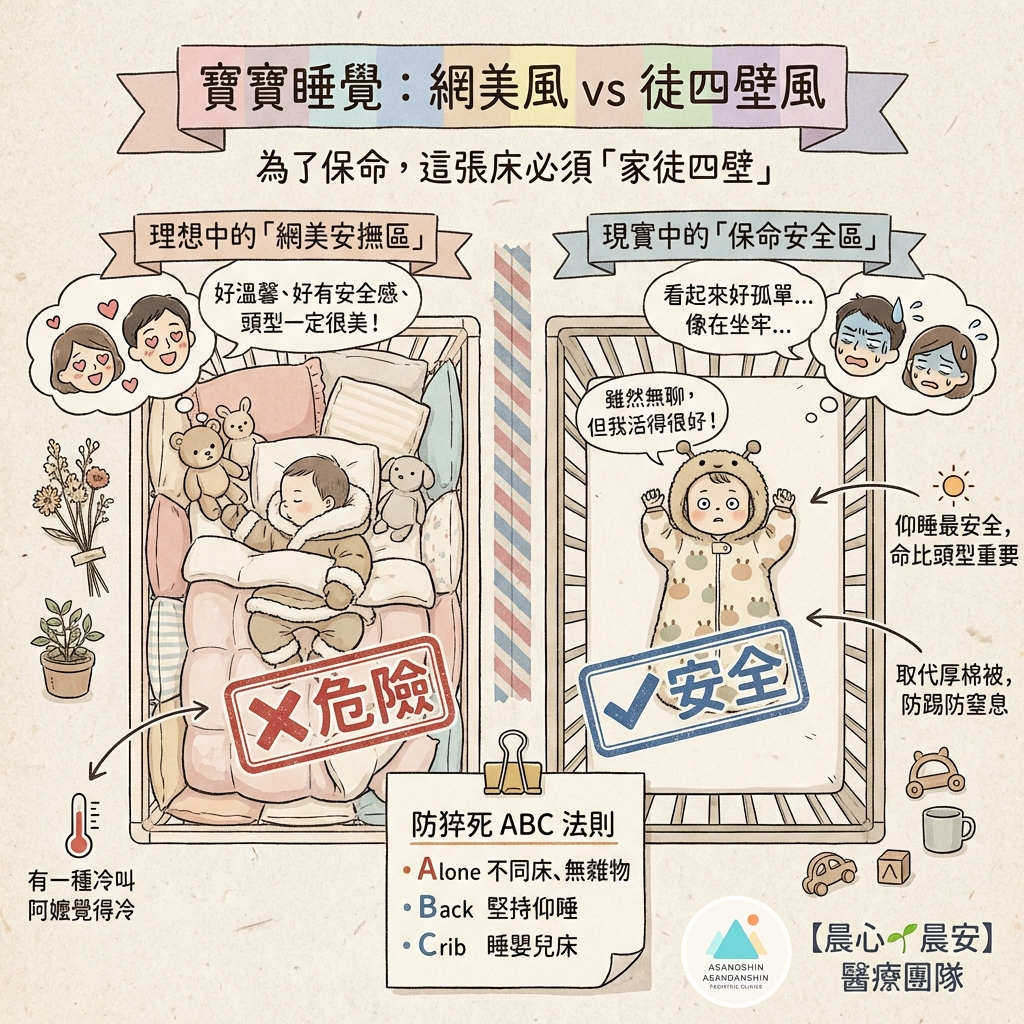 寶寶仰睡一直驚醒，真的不能讓他趴著好好睡一次嗎？😵‍💫