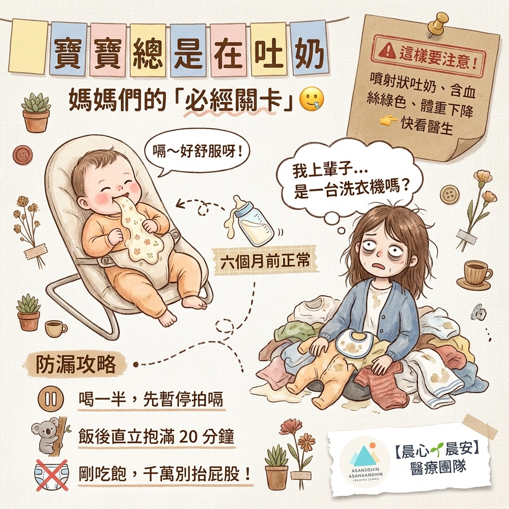 剛餵完又溢得滿身都是,寶寶好常溢奶怎麼辦?😱