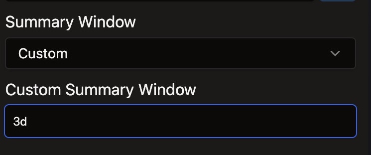 custom summary