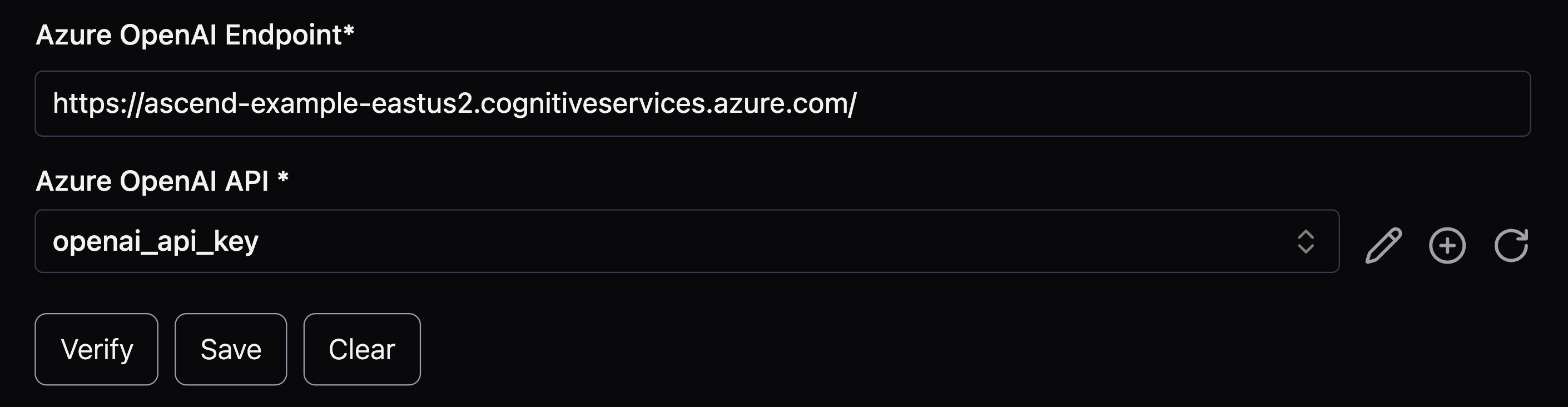 azure openai key