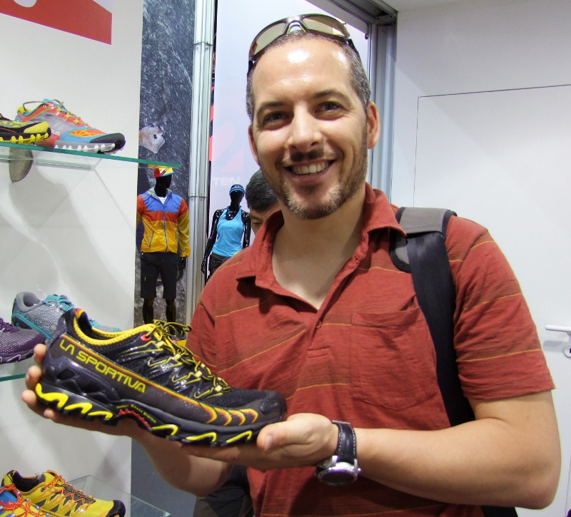 Un stand bondé chez La Sportiva avec quelques belles nouveautés...