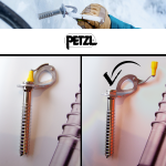 Nouvelles manivelles pliable ergonomique sur les broches à glace Laser Speed Petzl Nouvelles manivelles pliable ergonomique sur les broches à glace Laser Speed Petzl