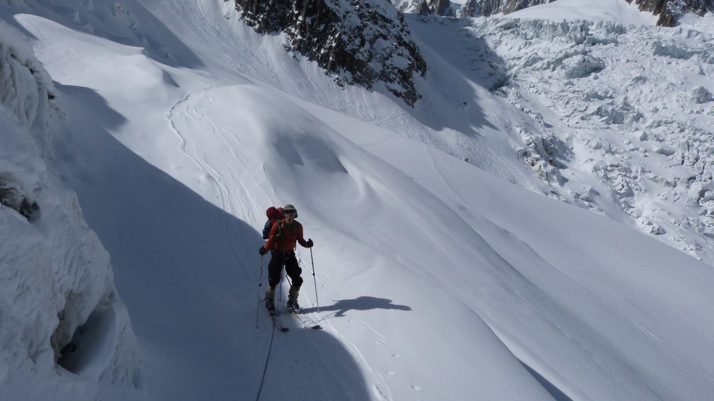 Crevasses sur le glacier des Périades