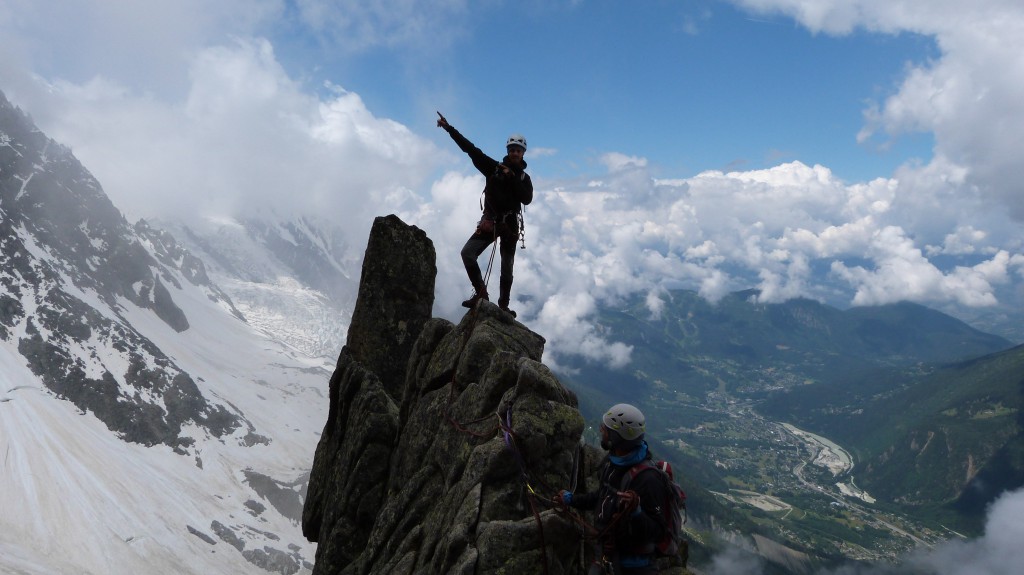 Sur l'arête sommitale des Papillons