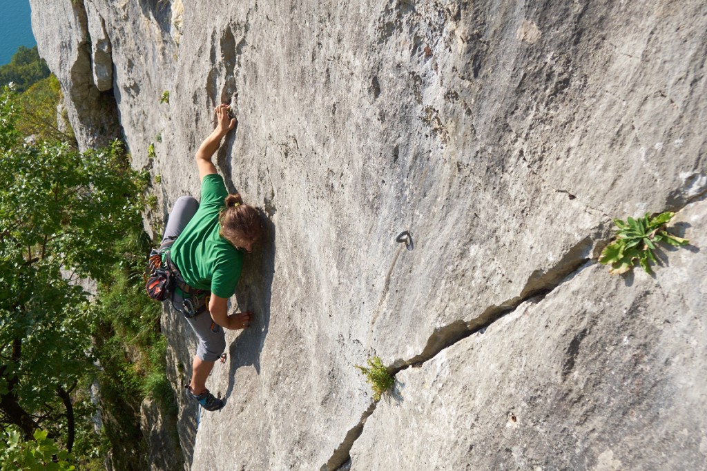 Fabien, 6b+ à La Chambotte.