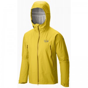 Vue capuche Quasar Lite Jacket Mountain Hardwear Jaune