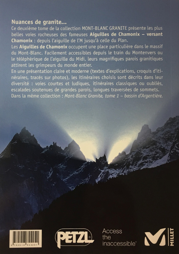 LIvre Topo Mont-Blanc GRANITE tome 2 : Les Aiguilles de Chamonix