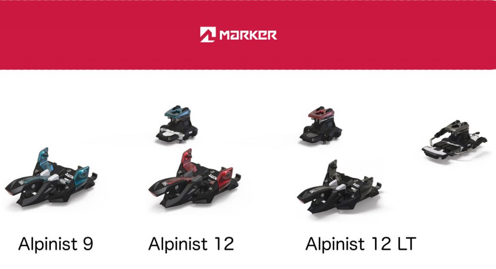 3 versions de la fixation Marker Alpinist