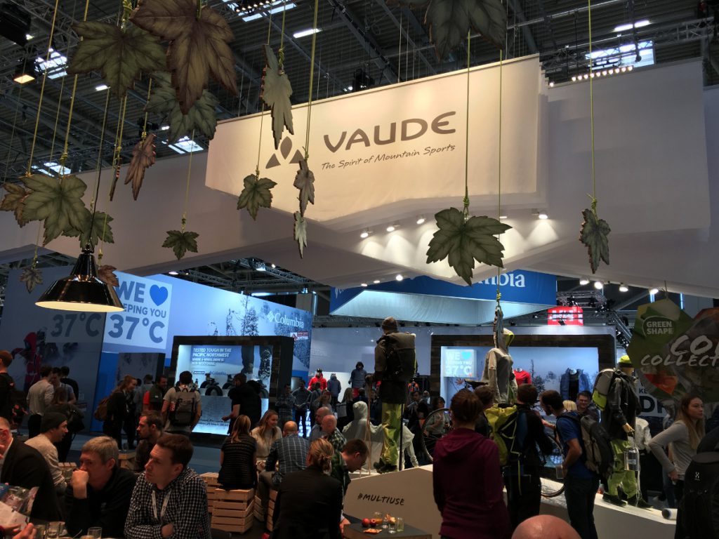 Stand Vaude sur Ispo 2018