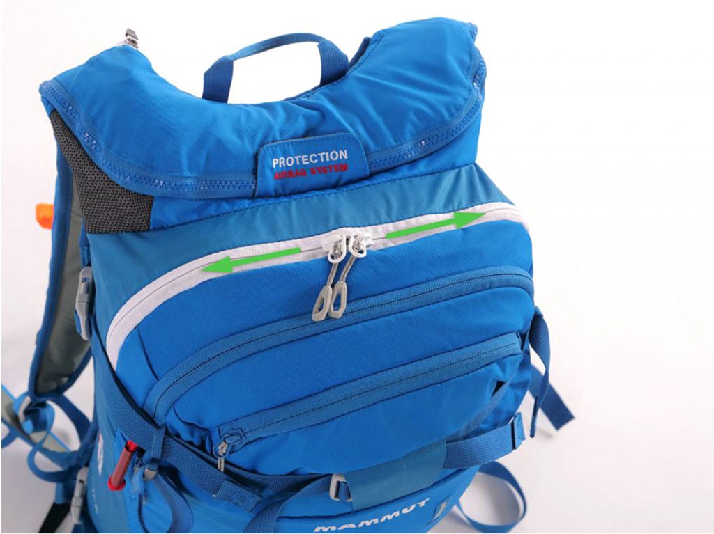 Ouvrir le sac Airbag Mammut 3.0