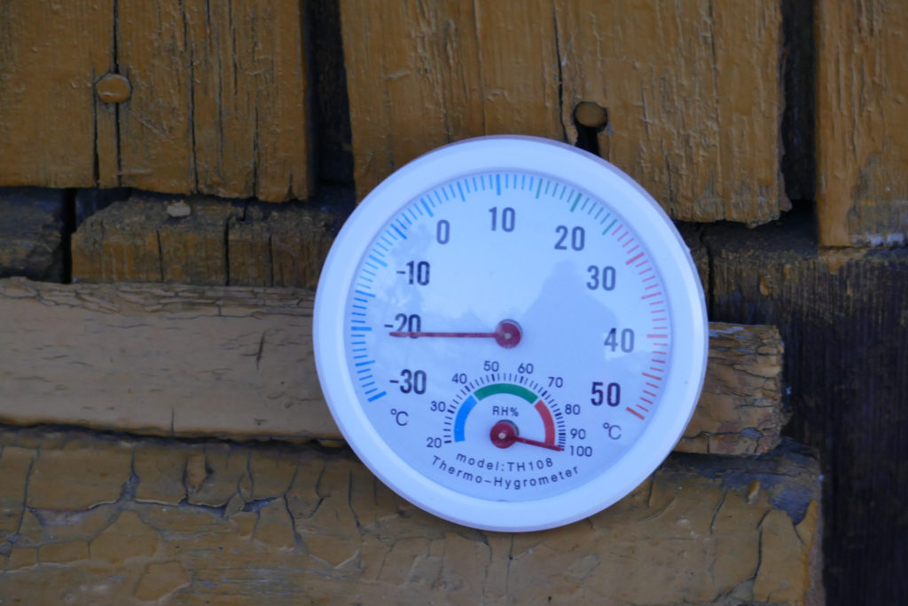 Thermomètre sur lac BAIKAL