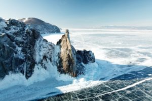 Le froid est de rigueur sur le lac Baïkal