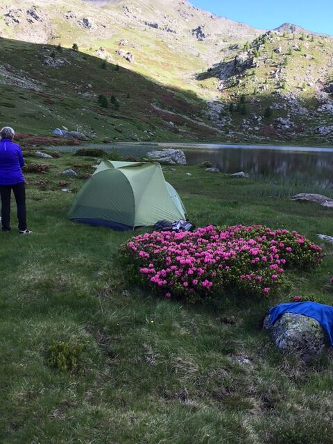 Bivouac sous la tente Seatosummit Telos 2