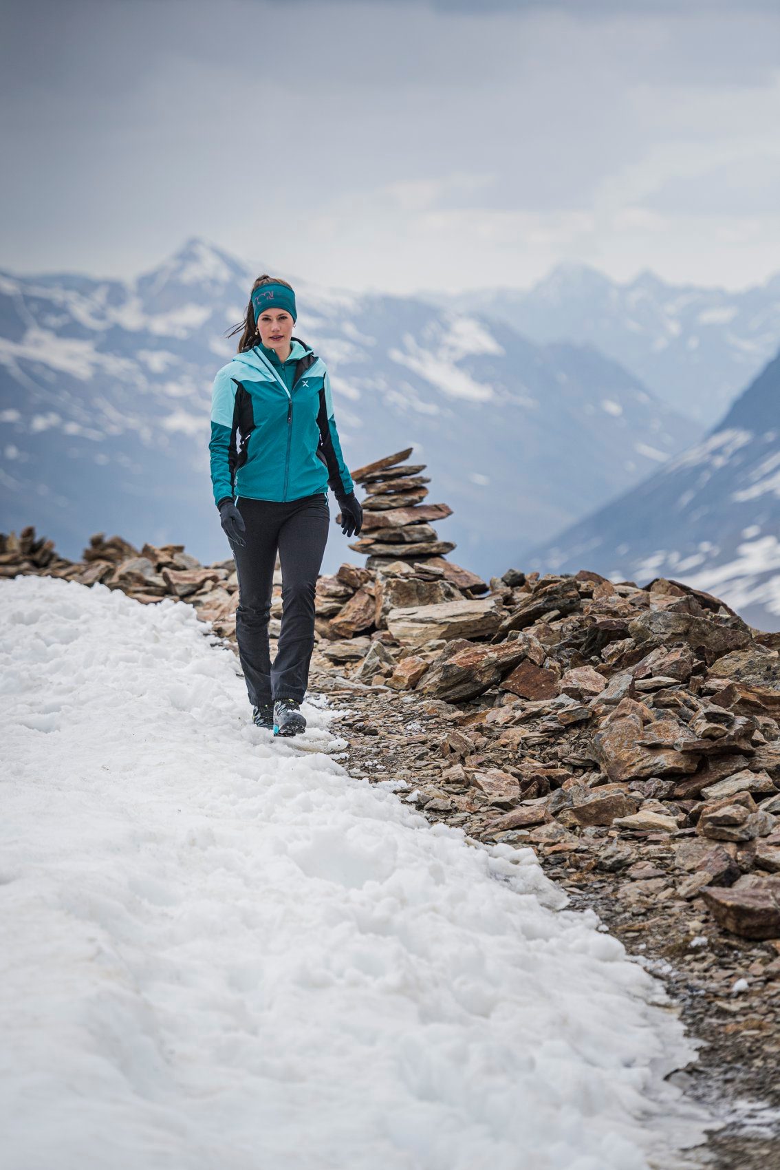 Veste Softshell à capuche femme Montura AIR ACTION HYBRID 