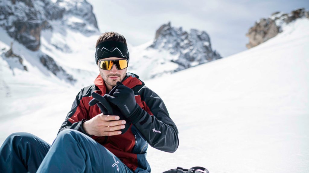 Chaussettes de ski femme en laine mérino avec reflexion de chaleur