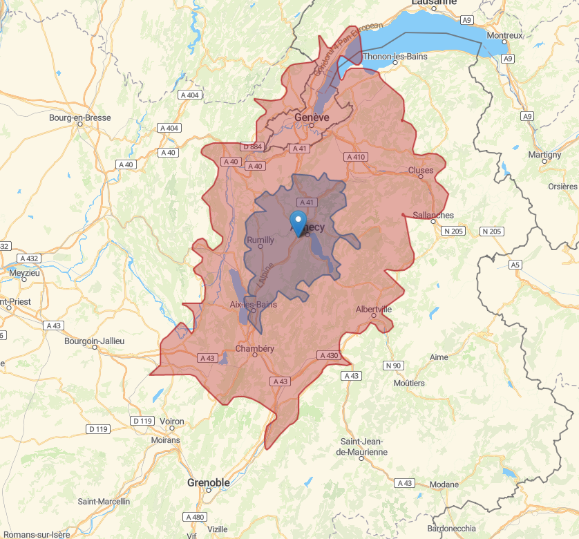 zone de d'intervention OMH France