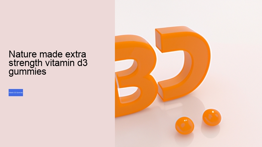 nature made extra strength vitamin d3 gummies