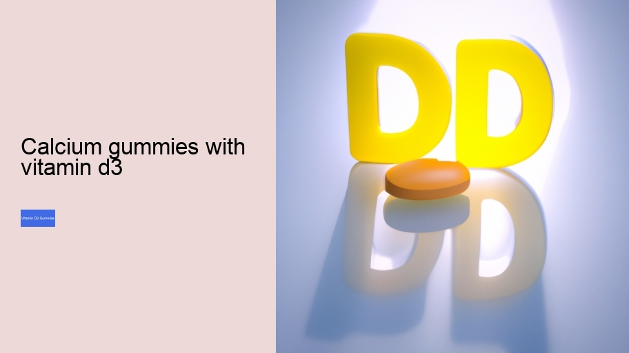 calcium gummies with vitamin d3