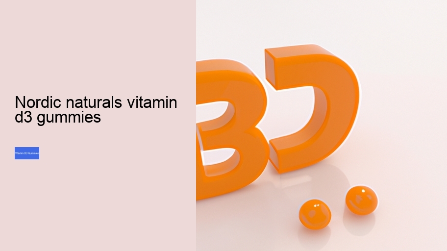 nordic naturals vitamin d3 gummies